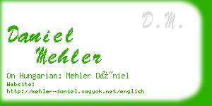 daniel mehler business card